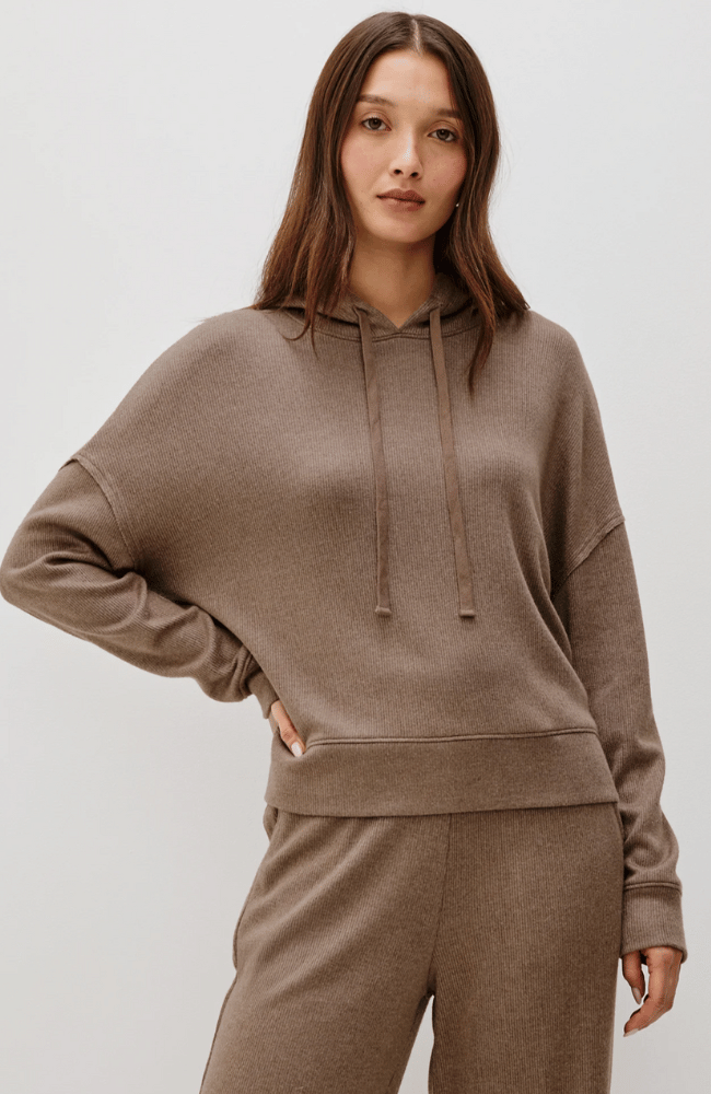 NICO SWEATSHIRT in HEATHER LATTE-RAILS-FLOW BY NICOLE CANADA