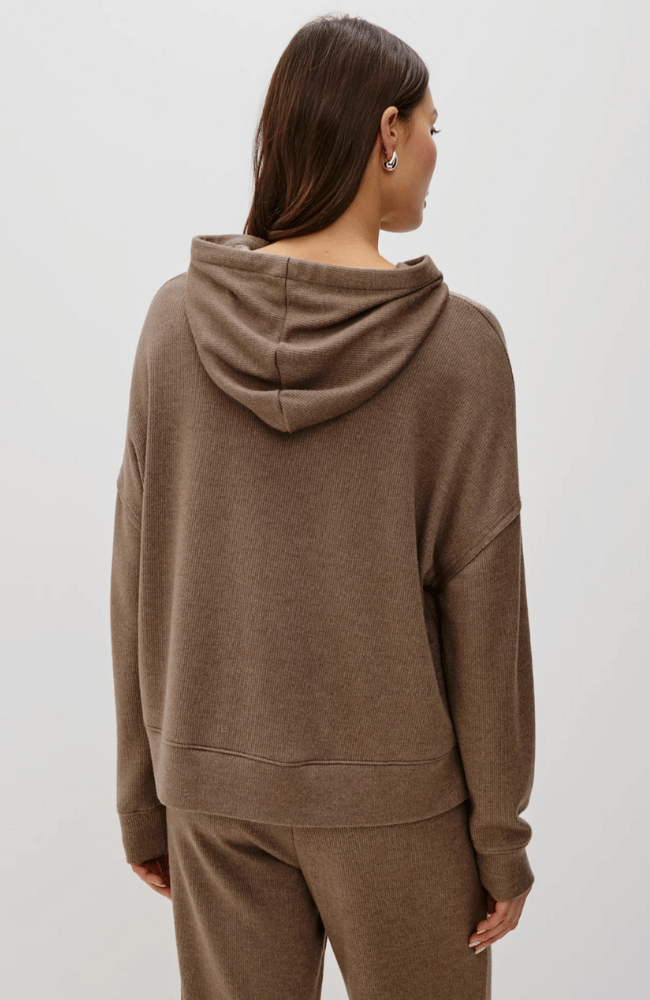 NICO SWEATSHIRT in HEATHER LATTE-RAILS-FLOW BY NICOLE CANADA