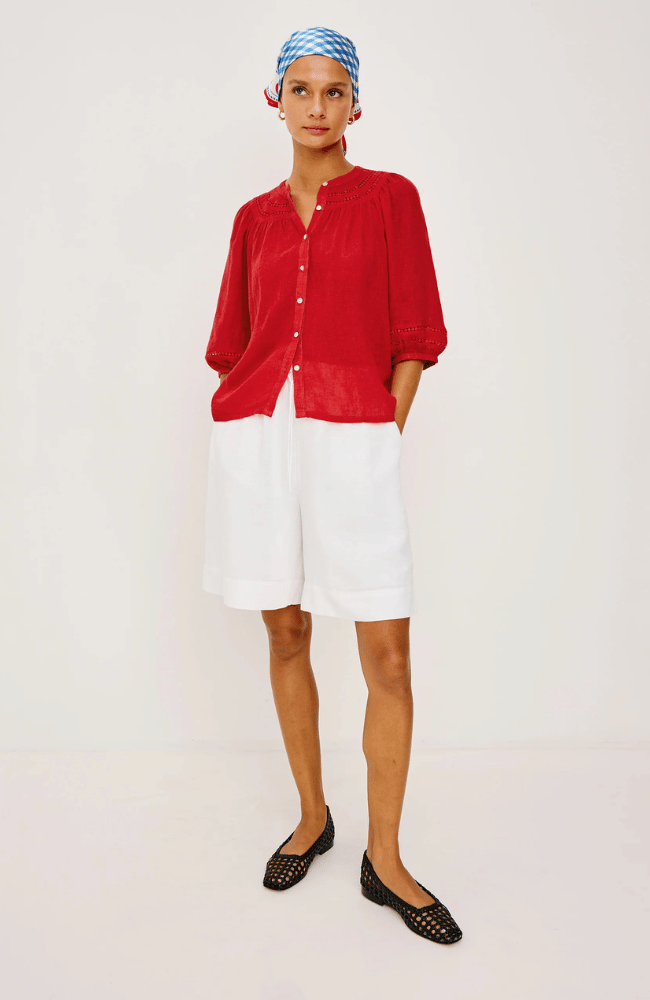 RAILS X GIADZY THEIA TOP in TOMATO-RAILS-FLOW BY NICOLE CANADA