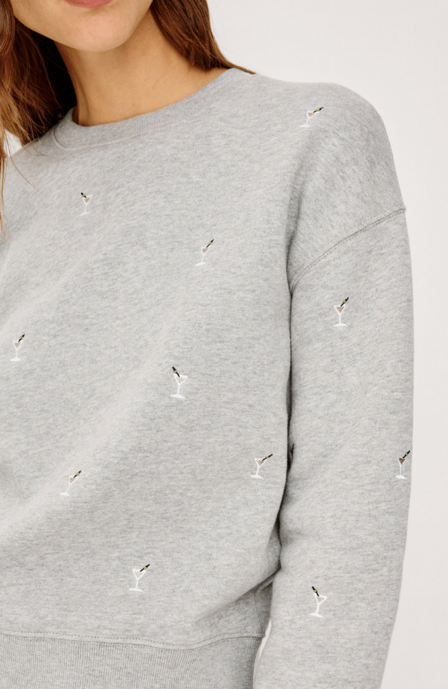 RAMONA TOP in HEATHER GREY MARTINI EMBROIDERY-RAILS-FLOW BY NICOLE CANADA
