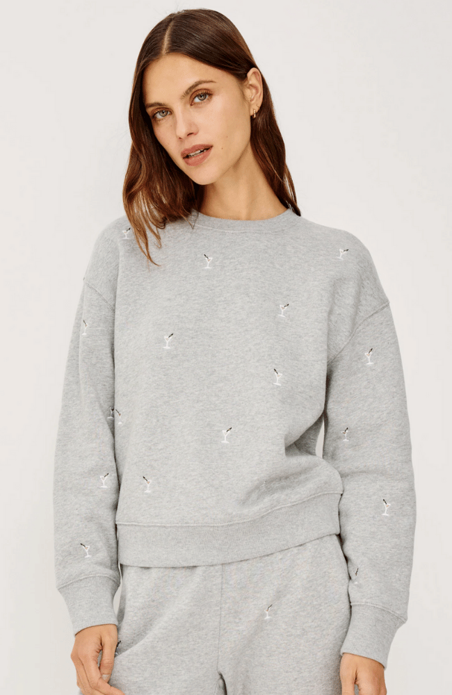 RAMONA TOP in HEATHER GREY MARTINI EMBROIDERY-RAILS-FLOW BY NICOLE CANADA