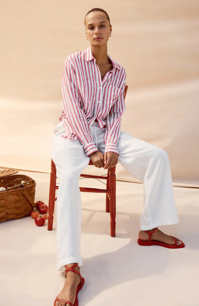 RAILS X GIADZY GIADA SHIRT in RAVELLO STRIPE-RAILS-FLOW BY NICOLE CANADA