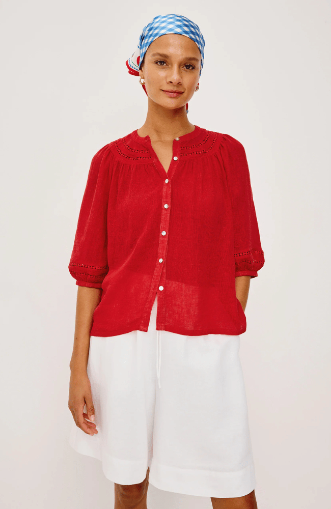 RAILS X GIADZY THEIA TOP in TOMATO-RAILS-FLOW BY NICOLE CANADA