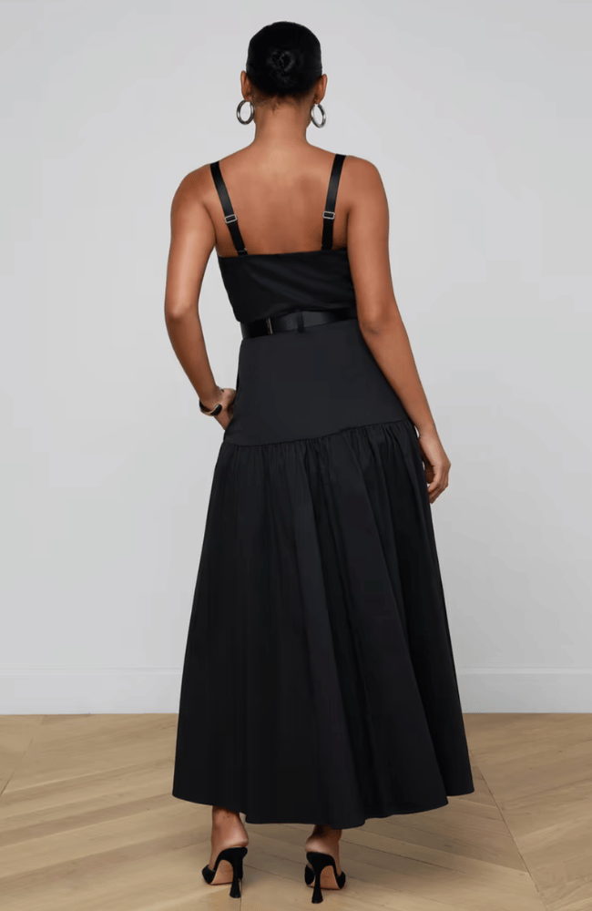 RIMA DRESS in BLACK-L'AGENCE-FLOW BY NICOLE CANADA