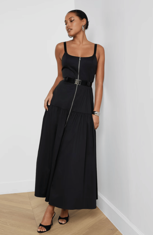 RIMA DRESS in BLACK-L'AGENCE-FLOW BY NICOLE CANADA
