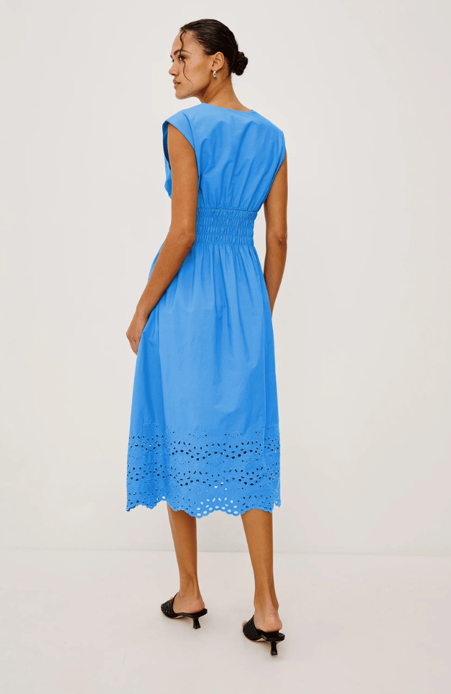 ROXANNE DRESS in HARBOUR BLUE-RAILS-FLOW BY NICOLE CANADA