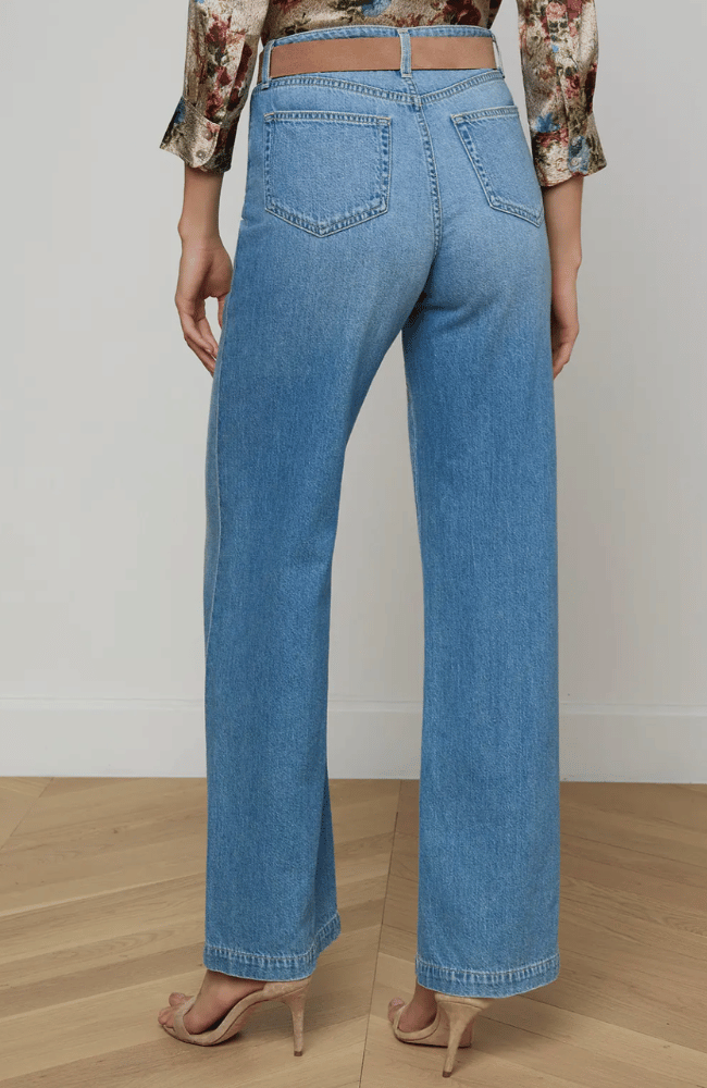 SCOTTIE WIDE LEG JEAN in ANAHEIM-C-L'AGENCE-FLOW BY NICOLE CANADA