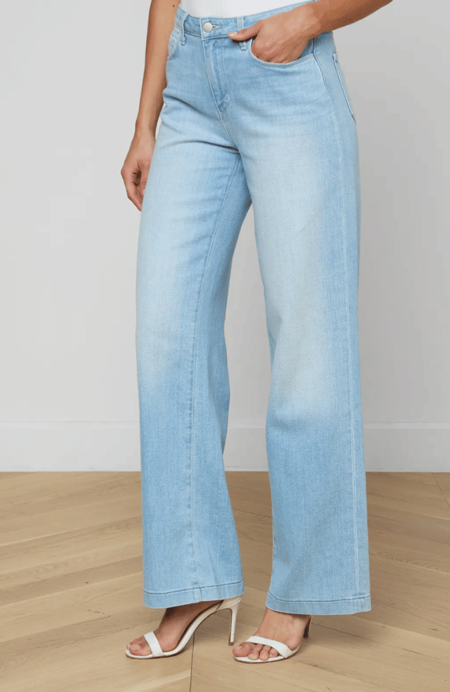 SCOTTIE WIDE LEG JEAN in BAYRIDGE-L'AGENCE-FLOW BY NICOLE CANADA