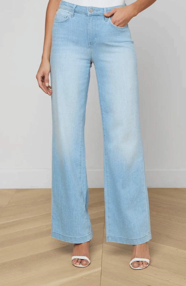 SCOTTIE WIDE LEG JEAN in BAYRIDGE-L'AGENCE-FLOW BY NICOLE CANADA