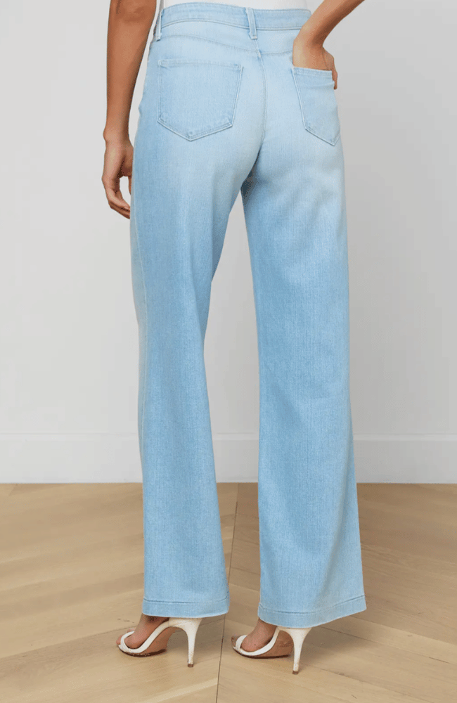 SCOTTIE WIDE LEG JEAN in BAYRIDGE-L'AGENCE-FLOW BY NICOLE CANADA