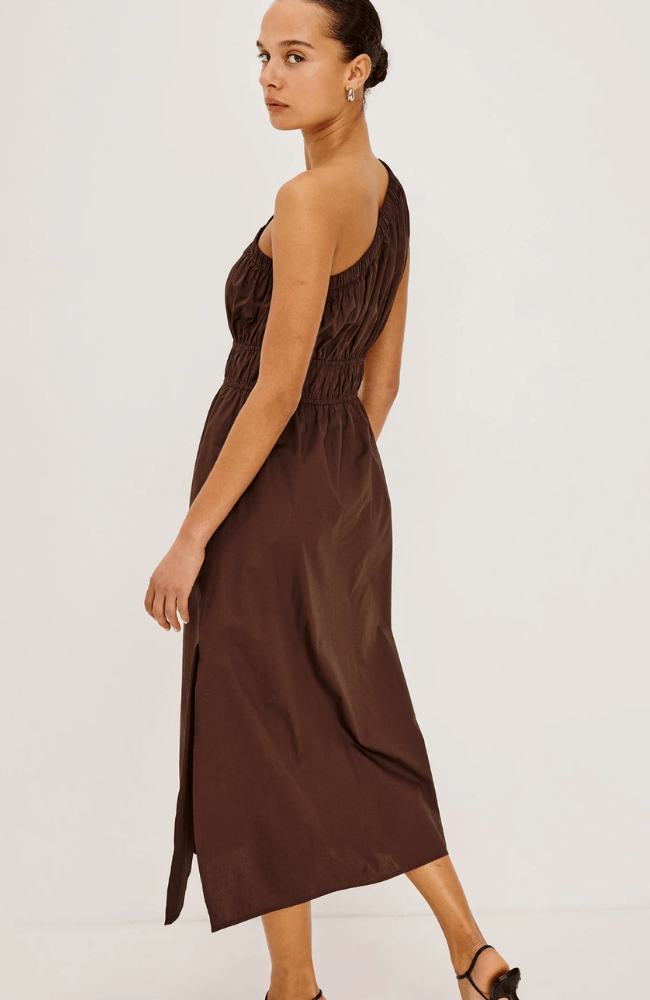 SELANI DRESS in ESPRESSO-RAILS-FLOW BY NICOLE CANADA