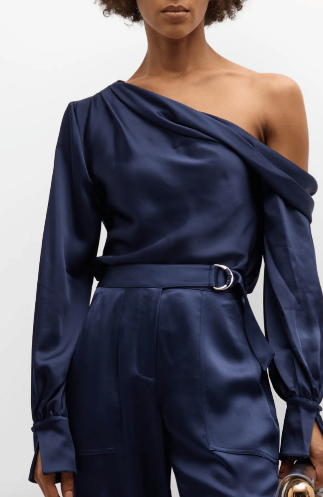 ALICE ONE SHOULDER TOP - MIDNIGHT-SIMKHAI-FLOW BY NICOLE CANADA