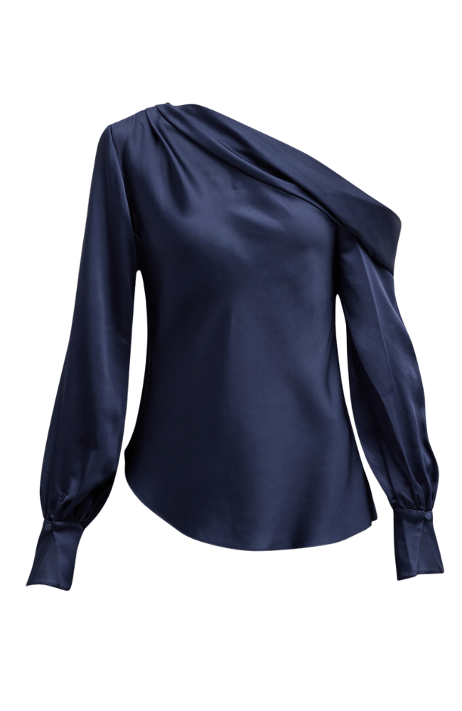 ALICE ONE SHOULDER TOP - MIDNIGHT-SIMKHAI-FLOW BY NICOLE CANADA