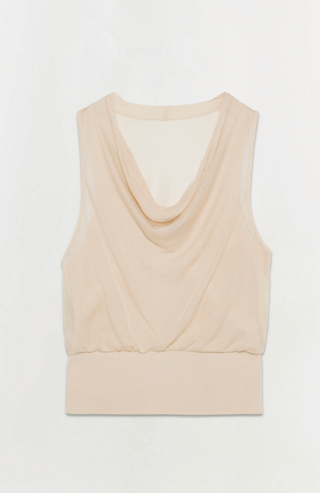 CARMINA COWL TANK in SAND-SIMKHAI-FLOW BY NICOLE CANADA