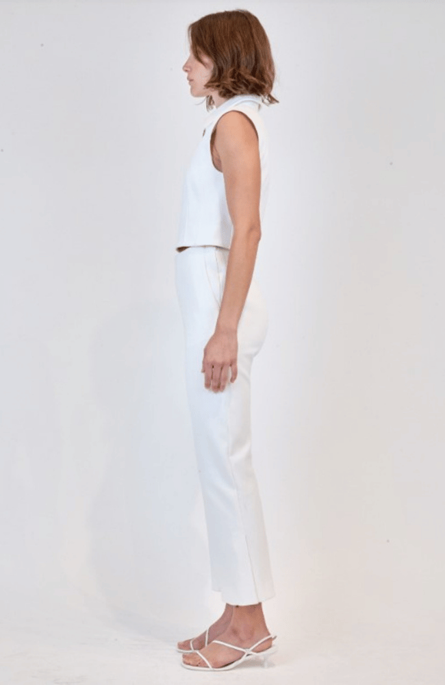 EVIE CROPPED PANT in IVORY-SIMKHAI-FLOW BY NICOLE CANADA