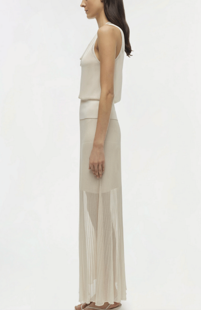 GENNIE MAXI SKIRT in SAND-SIMKHAI-FLOW BY NICOLE CANADA