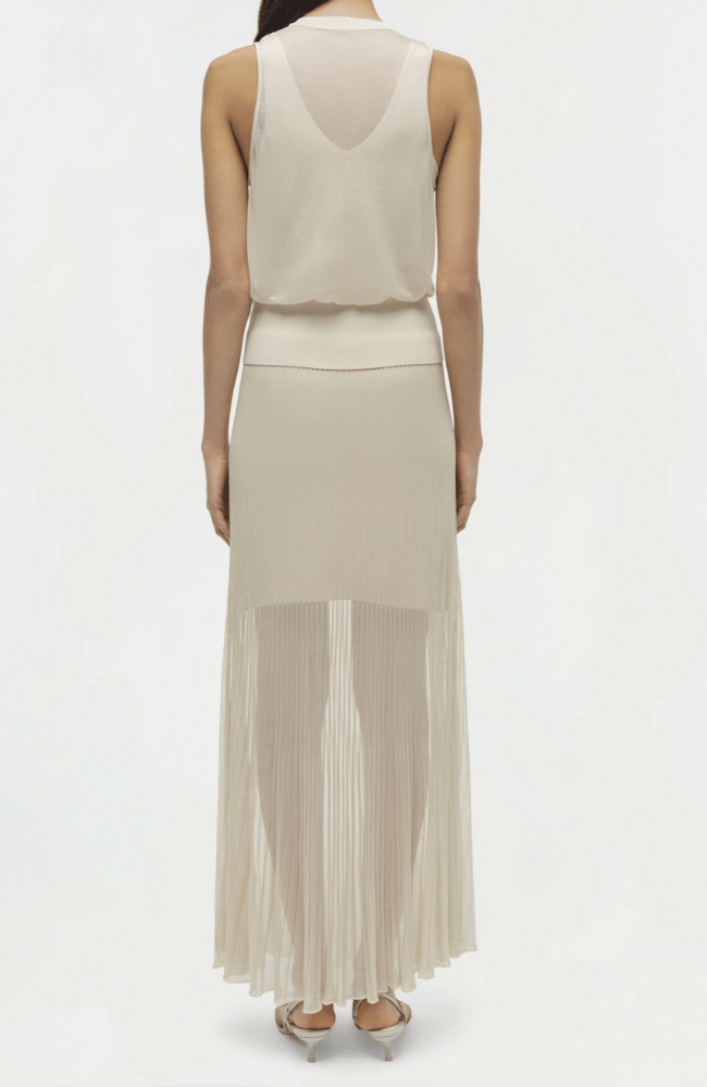 GENNIE MAXI SKIRT in SAND-SIMKHAI-FLOW BY NICOLE CANADA