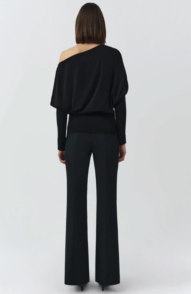 LAVINA SWEATER in BLACK-SIMKHAI-FLOW BY NICOLE CANADA