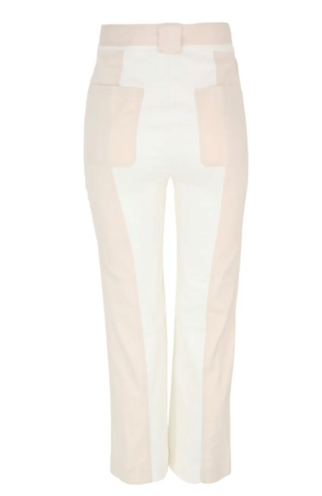 LIZA CROPPED PANT in IVORY MULTI-SIMKHAI-FLOW BY NICOLE CANADA