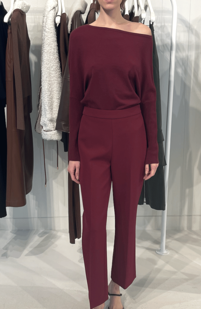 MACKENZIE PANT in OXBLOOD-SIMKHAI-FLOW BY NICOLE CANADA