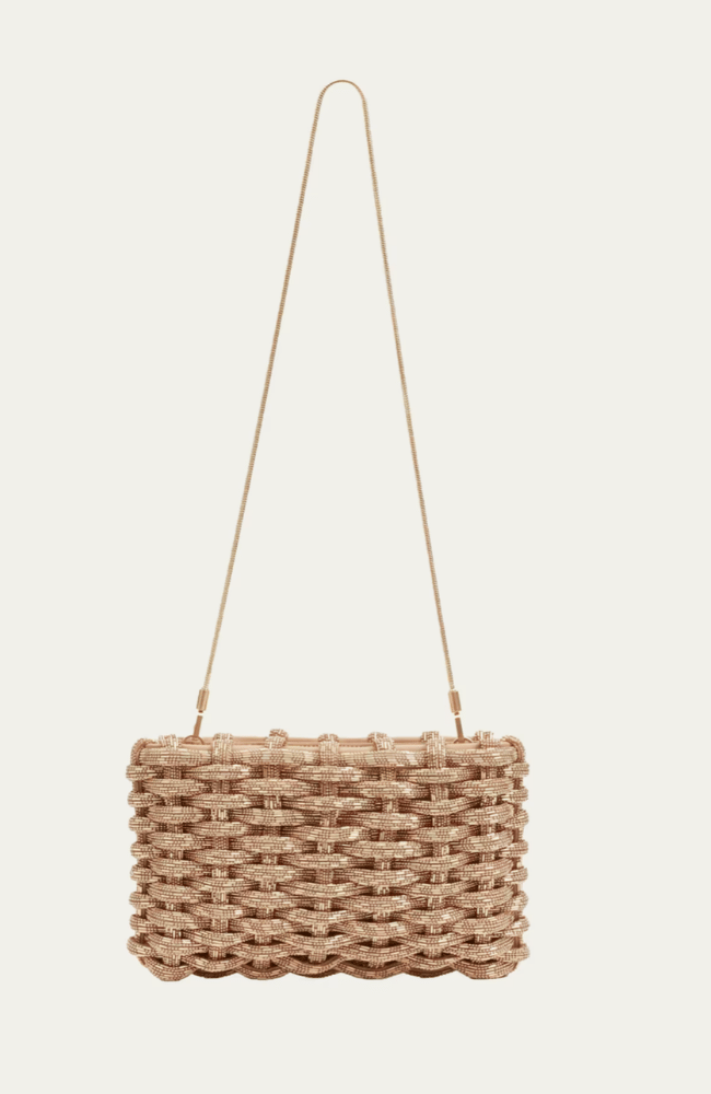 MORGAN WOVEN BRASS CLUTCH-SIMKHAI-FLOW BY NICOLE CANADA