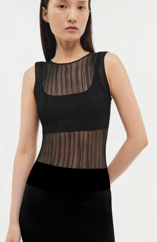 OAKLEY TANK with BRALETTE-SIMKHAI-FLOW BY NICOLE CANADA