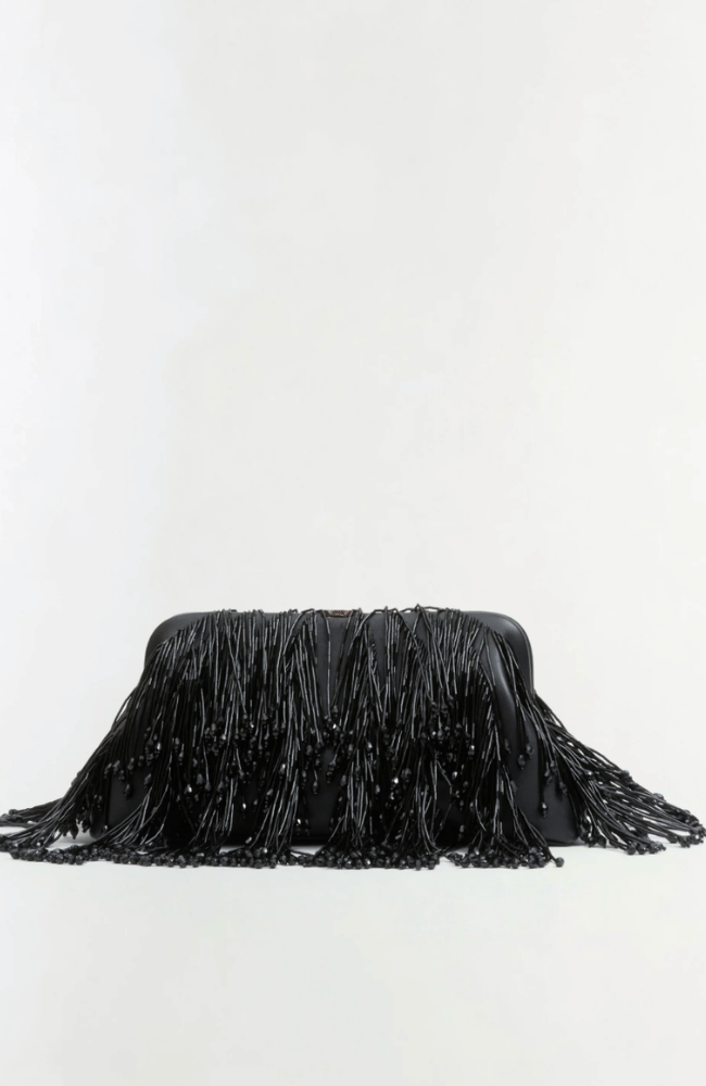 PIA BEADED FRINGE CLUTCH-SIMKHAI-FLOW BY NICOLE CANADA