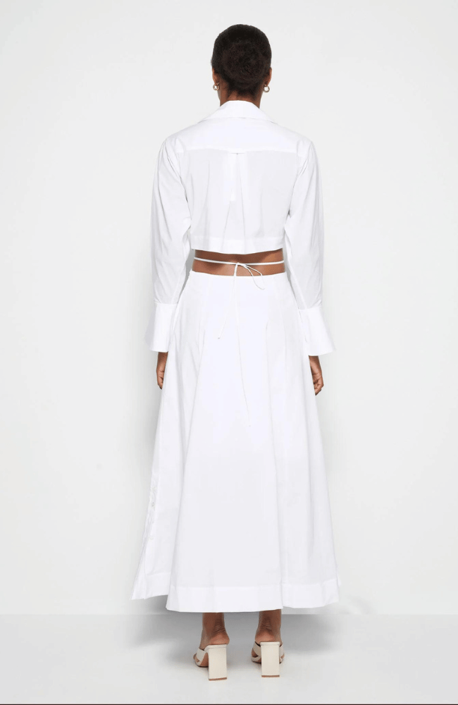 SIGNATURE ALEX DRESS in WHITE-SIMKHAI-FLOW BY NICOLE CANADA