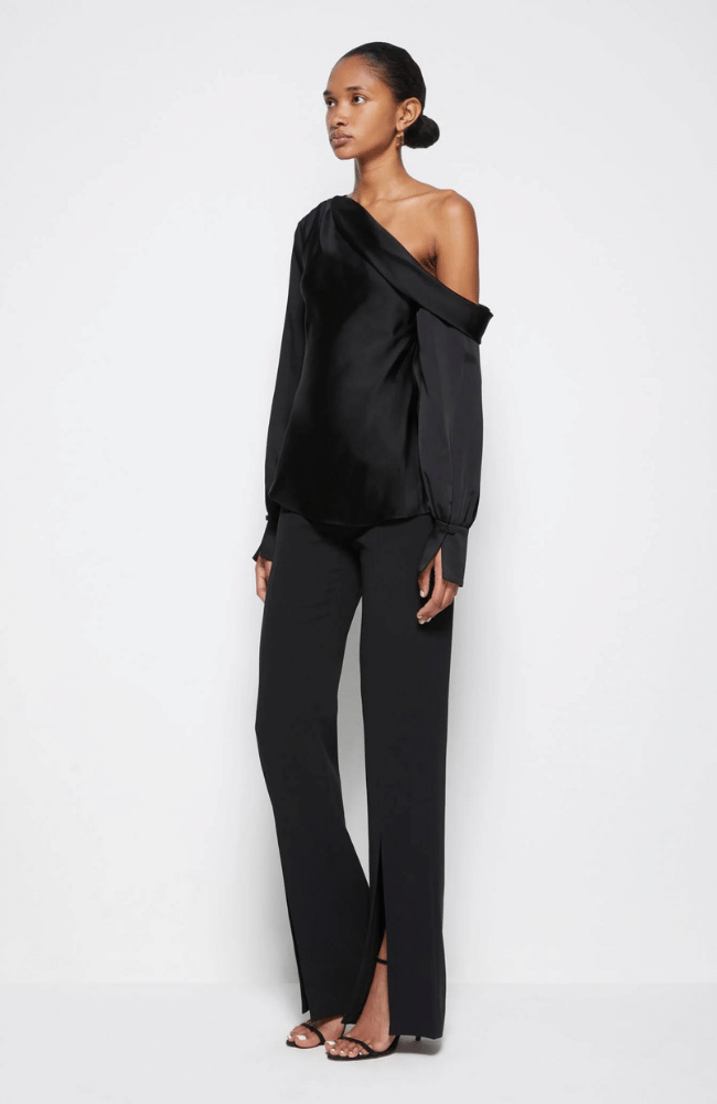 SIGNATURE ALICE TOP in BLACK-SIMKHAI-FLOW BY NICOLE CANADA