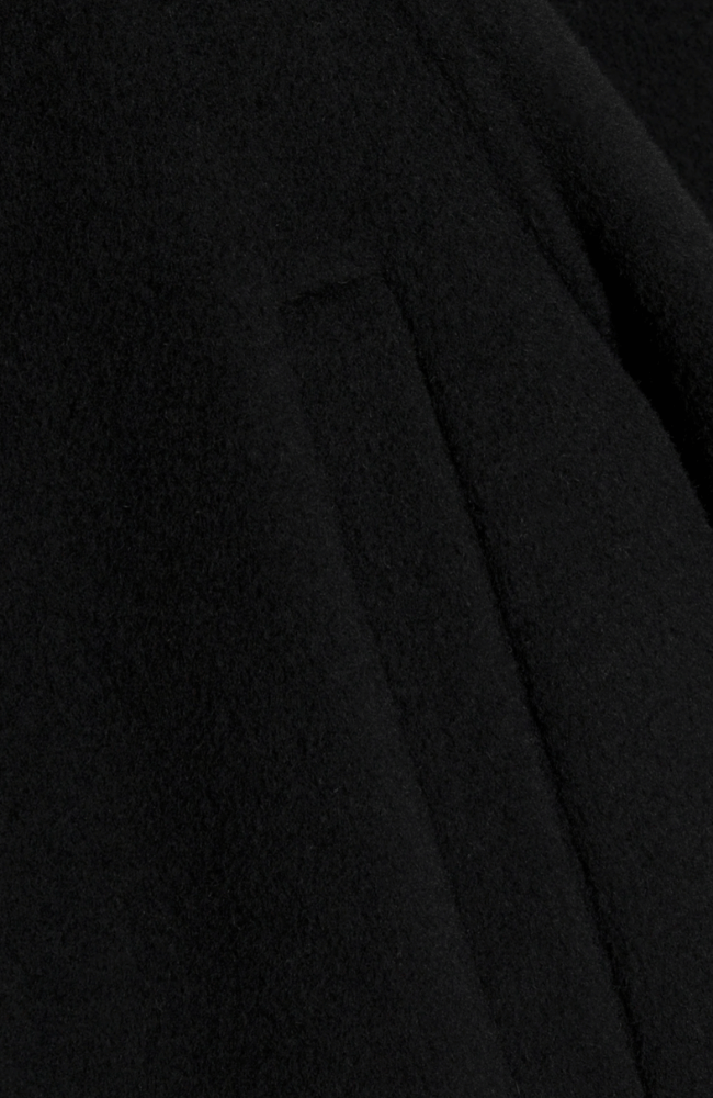 YARA WOOL CAPE JACKET in BLACK-SIMKHAI-FLOW BY NICOLE CANADA