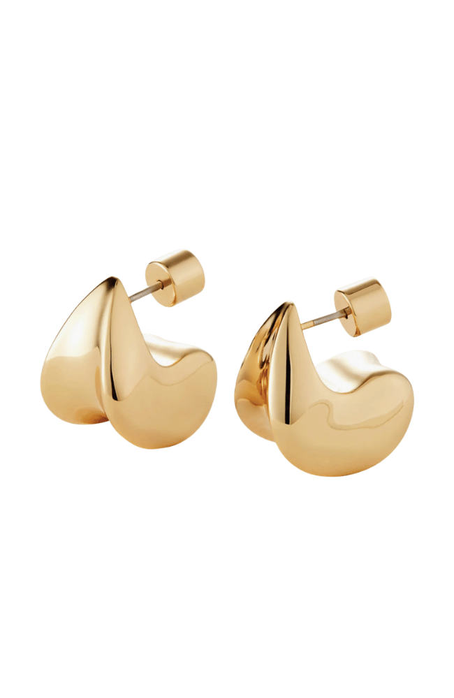 SMALL PAIGE PUFF EARRINGS in GOLD-JENNY BIRD-FLOW BY NICOLE CANADA