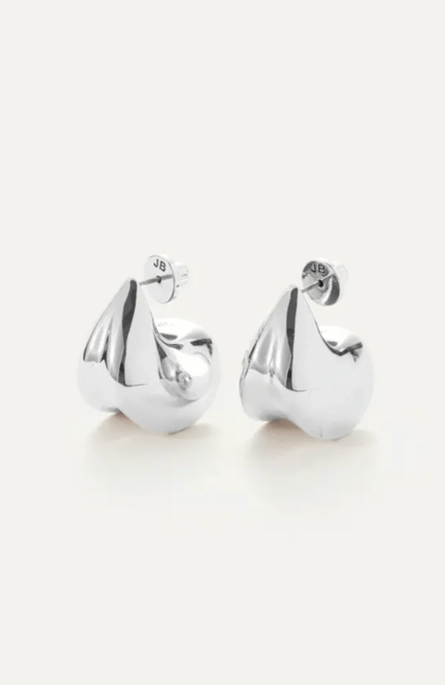 SMALL PAIGE PUFF EARRINGS in SILVER-JENNY BIRD-FLOW BY NICOLE CANADA