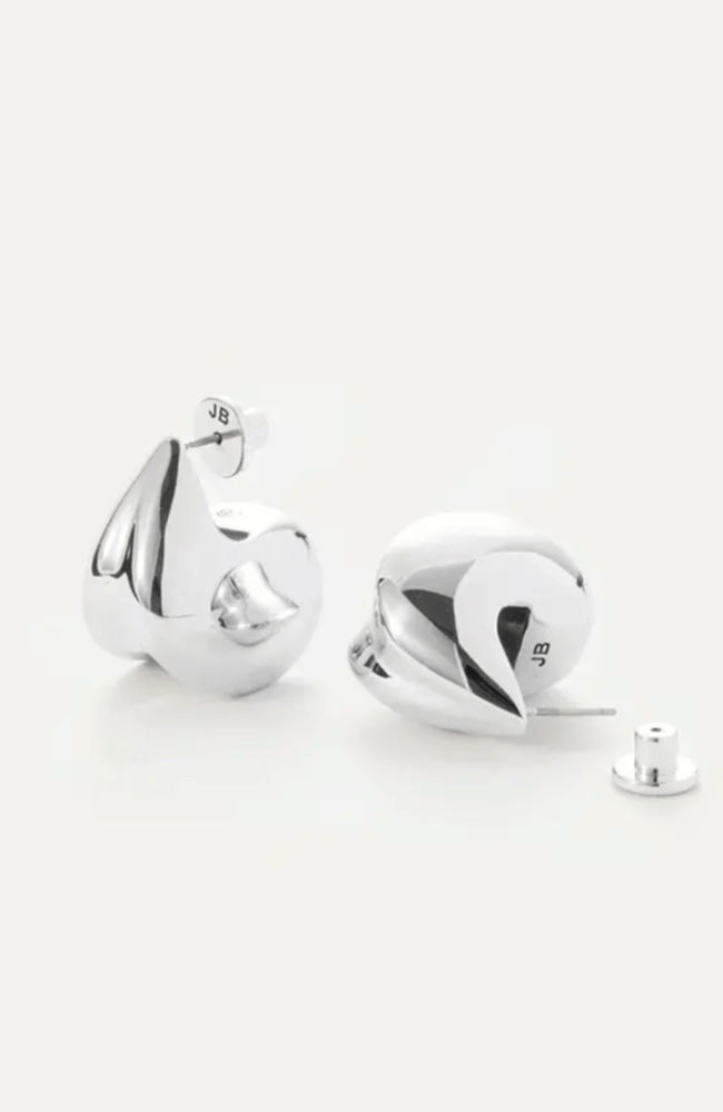 SMALL PAIGE PUFF EARRINGS in SILVER-JENNY BIRD-FLOW BY NICOLE CANADA