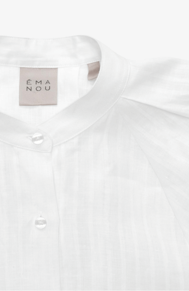 SOPHIE BLOUSE in WHITE-EMANOU-FLOW BY NICOLE CANADA