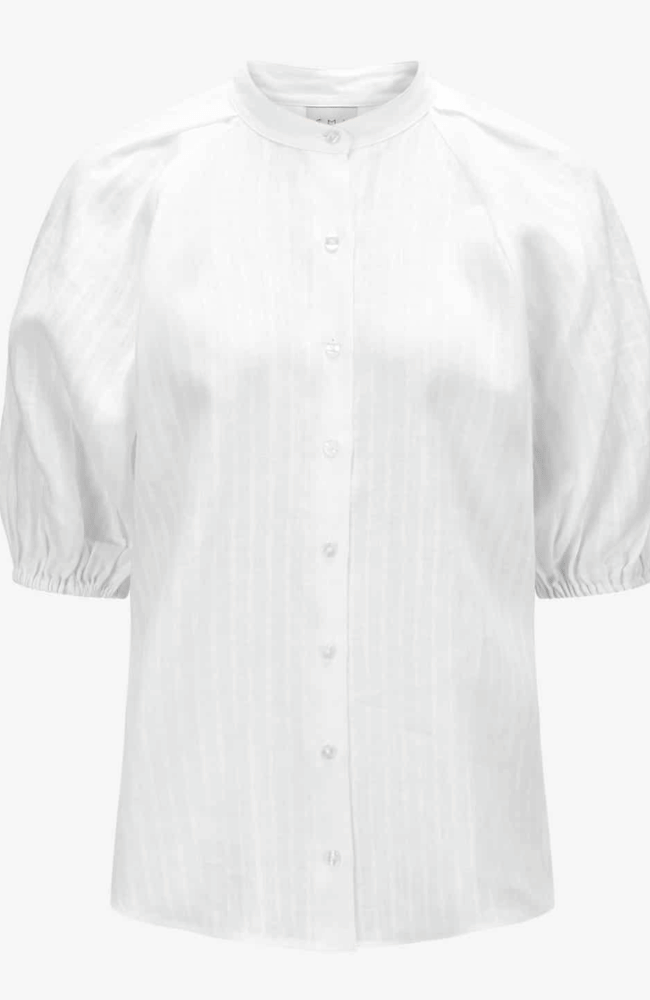 SOPHIE BLOUSE in WHITE-EMANOU-FLOW BY NICOLE CANADA
