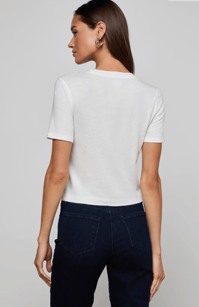 STORMY TEE in WHITE-L'AGENCE-FLOW BY NICOLE CANADA