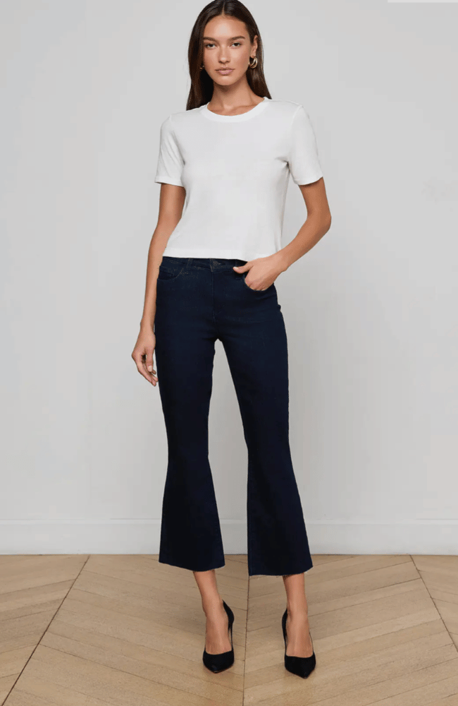 STORMY TEE in WHITE-L'AGENCE-FLOW BY NICOLE CANADA