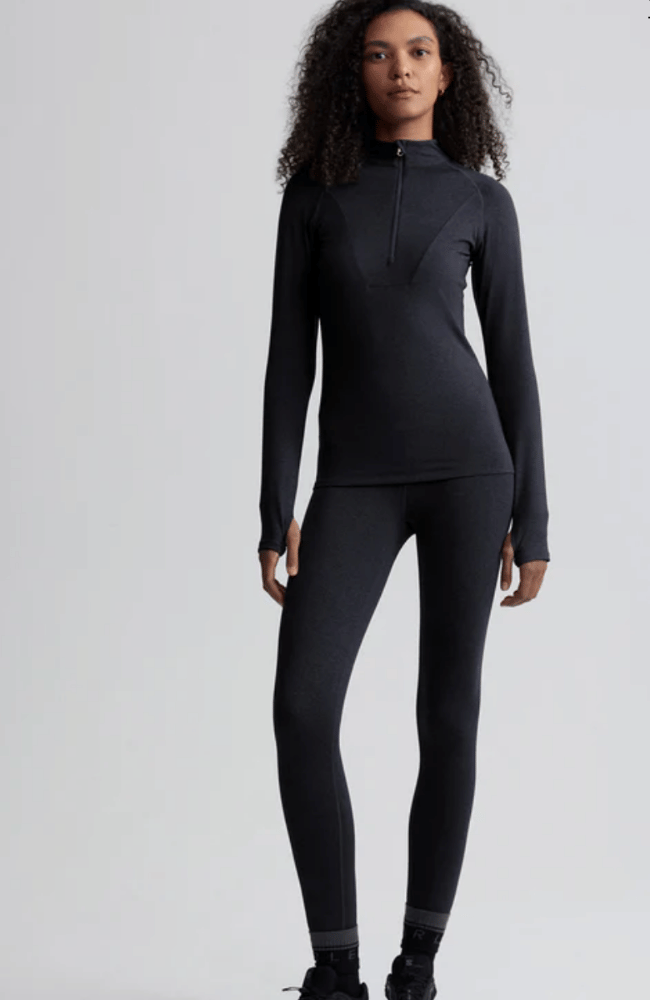 ALWAYS WARM BASE LAYER HF ZIP BLKM-Varley-FLOW BY NICOLE CANADA