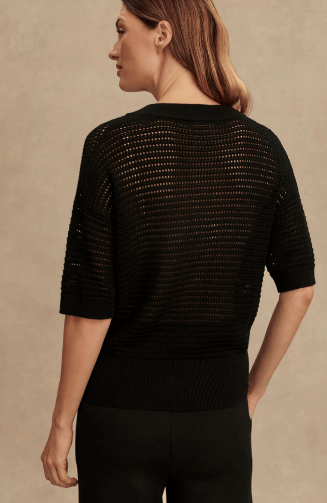 CALLIE KNIT TOP in BLACK-Varley-FLOW BY NICOLE CANADA