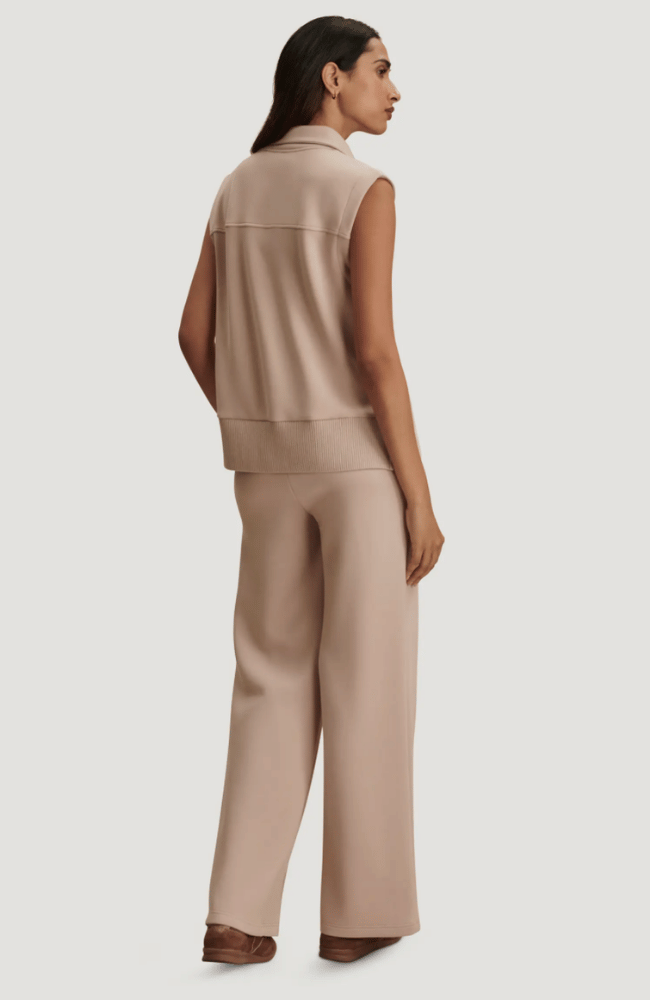CONALL BUTTON TANK in MUSHROOM-Varley-FLOW BY NICOLE CANADA