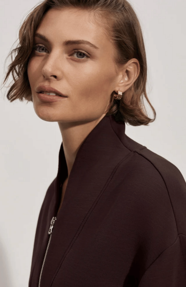 DAVIDSON SWEAT in COFFEE BEAN-VARLEY-FLOW BY NICOLE CANADA