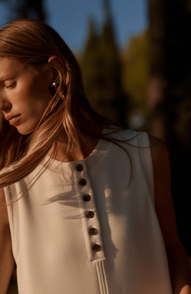 ELBA TANK MINI DRESS in PRISTINE