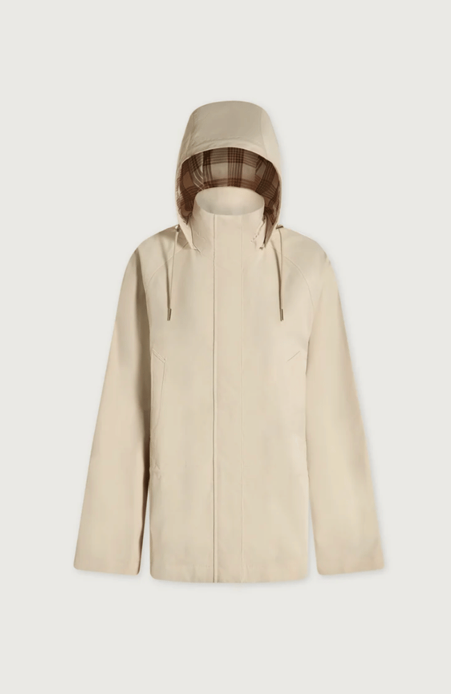 ETTA SHORT RAIN JACKET in BIRCH