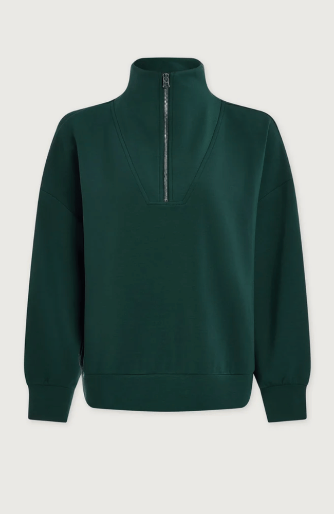 HAWLEY HALF ZIP SWEAT in PONDEROSA PINE