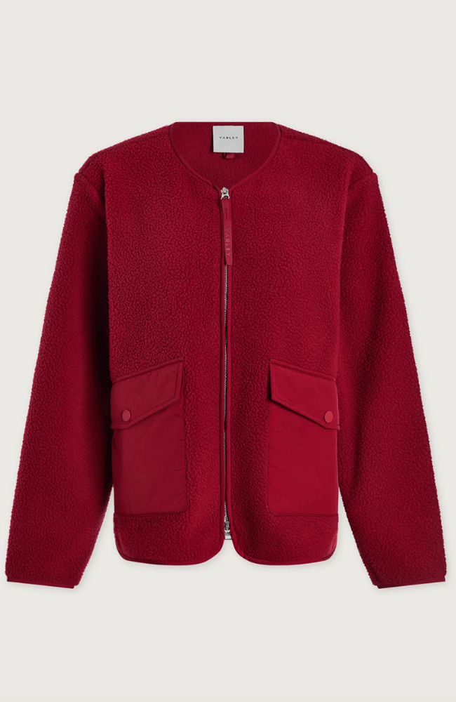MARINA FLEECE in RED DAHLIA-Varley-FLOW BY NICOLE CANADA