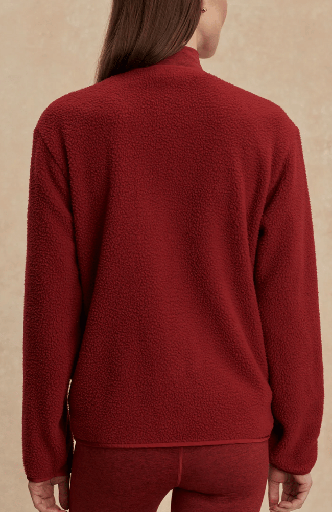 MARINA FLEECE in RED DAHLIA-Varley-FLOW BY NICOLE CANADA