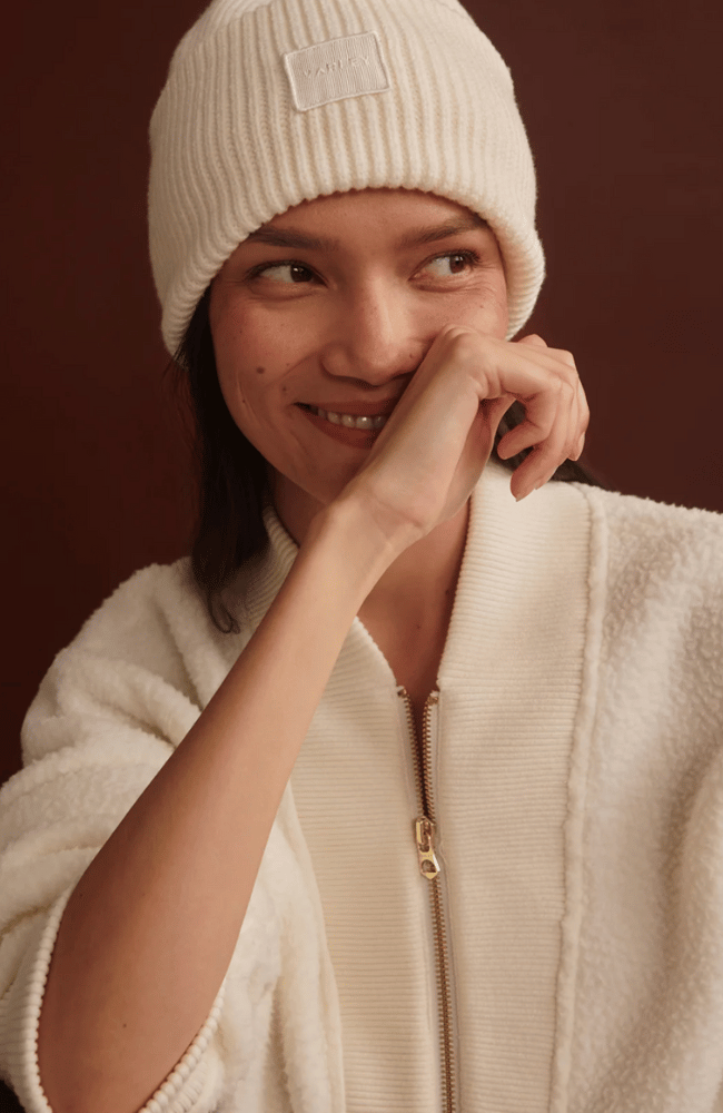 MUMFORD HALF ZIP FLEECE in EGRET-Varley-FLOW BY NICOLE CANADA