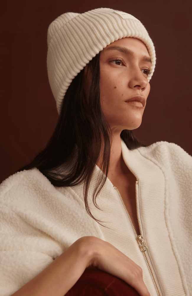 MUMFORD HALF ZIP FLEECE in EGRET-Varley-FLOW BY NICOLE CANADA