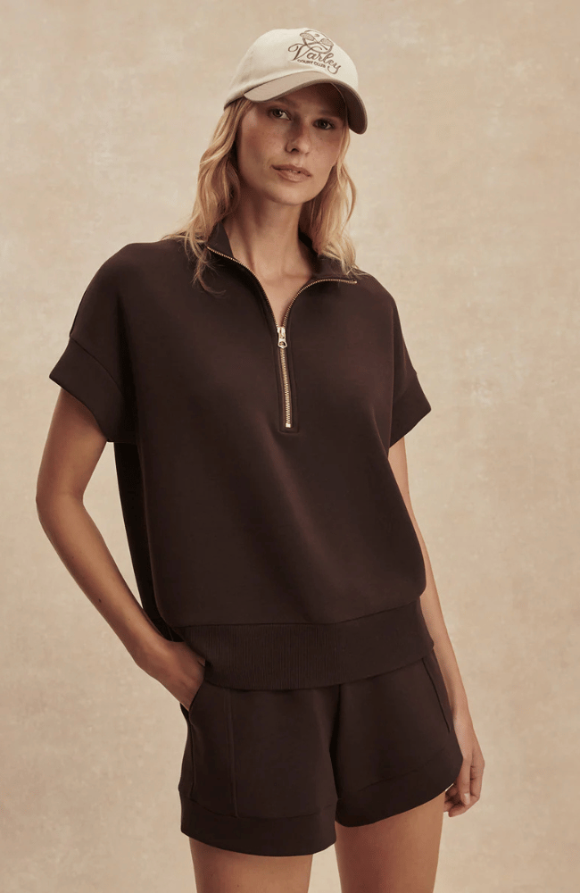 RITCHIE SHORT SLEEVE SWEAT in COFFEE BEAN