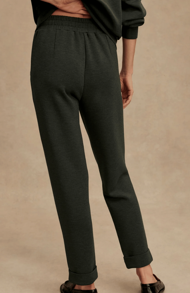 ROLLED CUFF PANT 25" in OLIVE MARL-Varley-FLOW BY NICOLE CANADA